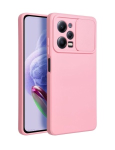 Силиконов гръб CAMSHIELD розов за Xiaomi Redmi Note 12 Pro 5G