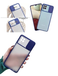 Син калъф Camera Cover за Samsung A12