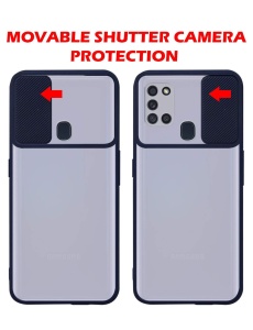 Син калъф Camera Cover за Samsung A21s
