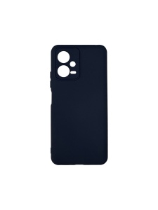 Син елегантен калъф за телефон Poly с велур за Xiaomi Redmi Note 12 5G