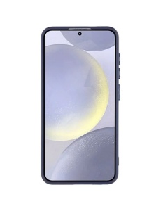 Тъмно Син Mag Safe с предпазно стъкло на камерата за Samsung Galaxy S25 със защита от удари и надрасквания