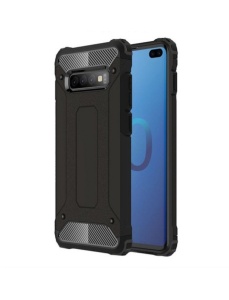 Удароустойчив черен калъф Bronya за Samsung Galaxy S10 Plus