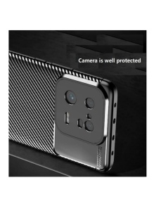 Черен гръб Carbon Auto Focus за Xiaomi 13 Pro