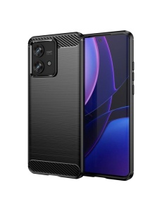 Черен калъф Toptel Carbon за Moto Edge 40 Neo