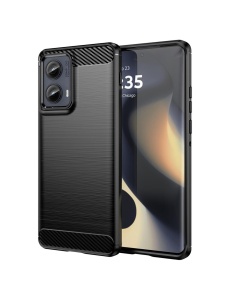 Черен калъф Toptel Carbon за Moto G85