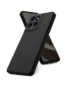 Черен силиконов гръб POLY за Moto G86
