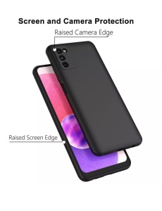 Черен Силиконов кейс POLY за Samsung A03s
