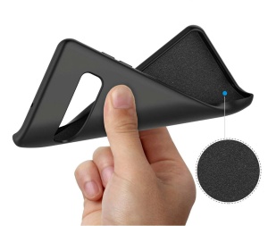 Черен Силиконов калъф POLY за Samsung S10