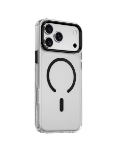 Черен Clear Thin Mag гръб за телефон за iPhone 17 Pro