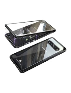 360 Стъклен Калъф с Магнитна Метална Рамка за Samsung S10