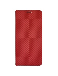 Kалъф тефтер червен CARBON WITH FRAME за Samsung A15