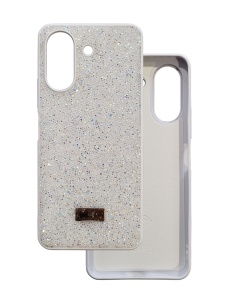Бял Гръб Swarovski камъни за Xiaomi Redmi 13C