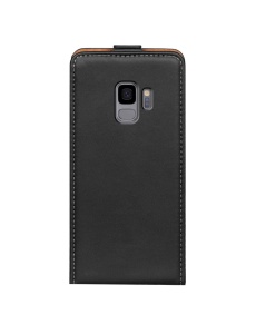 Вертикален Черен Калъф Flipp за Samsung S9 със защита от удари и надрасквания