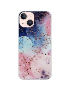 Елегантен силиконов калъф Gold Glam за iPhone 15