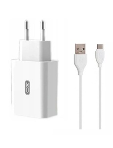 Зарядно устройство 220V XO L36 18W USB A Lightning кабел 3A със здрава оплетка
