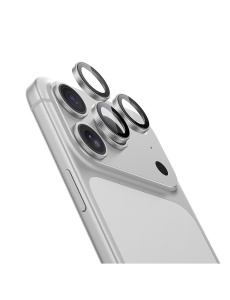 Защитен Протектор за Лещи със Сребърен Кант за iPhone 17 Pro Max