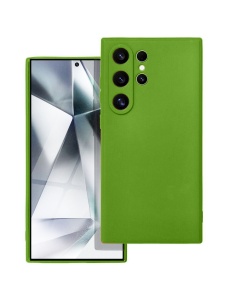 Зелен силиконов гръб POLY за Samsung S24 Ultra