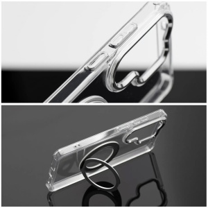 Кейс Frame Circle Stand за Samsung Galaxy S26, съвместим с MagSafe – прозрачен - Img 2
