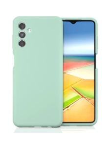 Нежен светло зелен кейс за телефон с велур Poly за Samsung A13 5G