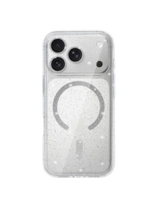 Прозрачен гръб с вграден протектор на задните камери Gliter MagSafe за iPhone 17 Pro Max за защита на дисплея от удар