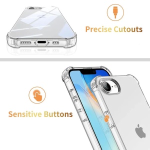 Прозрачен калъф Antishock за iPhone 16e