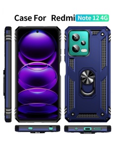 Противоударен син кейс за телефон Zore за Xiaomi Redmi Note 12 4G