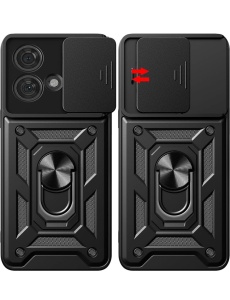 Противоударен черен кейс Camera Cover за Moto Edge 40 Neo