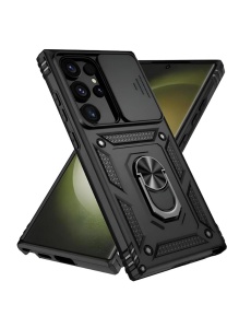 Противоударен черен калъф Camera Cover за Samsung S25 Ultra