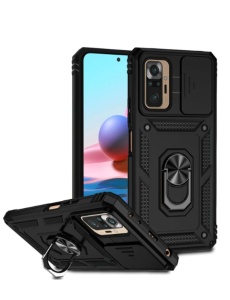 Противоударен черен калъф Camera Cover за Xiaomi Redmi Note 10 Pro