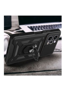 Противоударен черен кейс Camera Cover за Xiaomi Redmi Note 12 5G