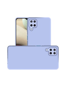 Светло син силиконов гръб POLY за Samsung A22 4G