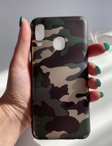 Силиконов кейс с Камуфлажен Принт за Samsung Galaxy A40