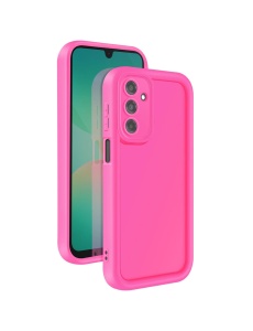 Силиконов гръб Rim Case в ярко розов цвят за Samsung A56