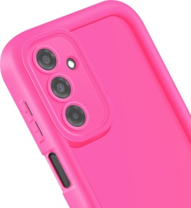 Силиконов калъф Rim Case в ярко розов цвят за Samsung A56