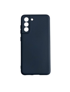 Син калъф за телефон Poly с велур за Samsung S21 FE