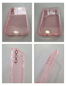 Тънък гръб с протектор за камерата Slim Color Lens за Samsung A14 4G 5G с висока прозрачност и сензорна точност