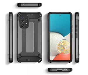 Удароустойчив черен гръб Bronya за Samsung Galaxy A13 4G