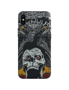 Флуоресцентен светещ в тъмното силиконов висококачествен калъф ЛУКСОС за iPhone X XS