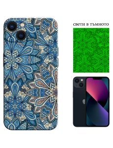 Флуоресцентен силиконов светещ в тъмното висококачествен гръб ЛУКСОС за iPhone 14
