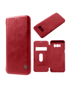 Червен Кожен Калъф G Case за Samsung S8