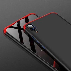 Червен Обгръщащ Пластмасов калъф от 3 части за Samsung Galaxy A40
