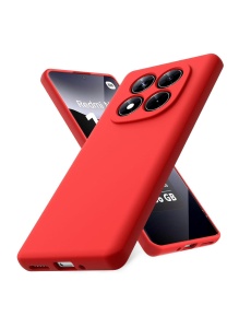 Червен силиконов гръб POLY за Xiaomi Redmi Note 14 Pro 5G
