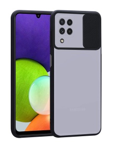 Черен калъф Camera Cover за Samsung A12
