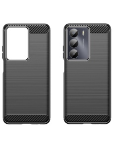 Черен калъф Toptel Carbon за Realme 14X V60 Pro