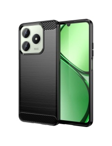 Черен калъф Toptel Carbon за Realme C63 Note 60