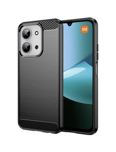 Черен калъф Toptel Carbon за Xiaomi Redmi 15C