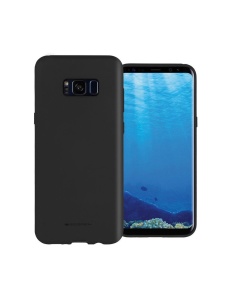 Черен Силиконов Гръб Mercury Soft Feeling за Samsung S8