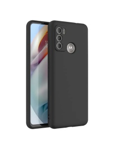 Черен силиконов гръб POLY за Moto G60