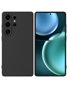 Черен силиконов гръб POLY за Samsung Galaxy S26 Ultra