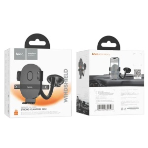 Car phone holder Hoco windshield / dashboard H20 black - Img 9
